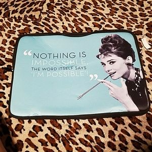 Audrey Hepburn laptop bag